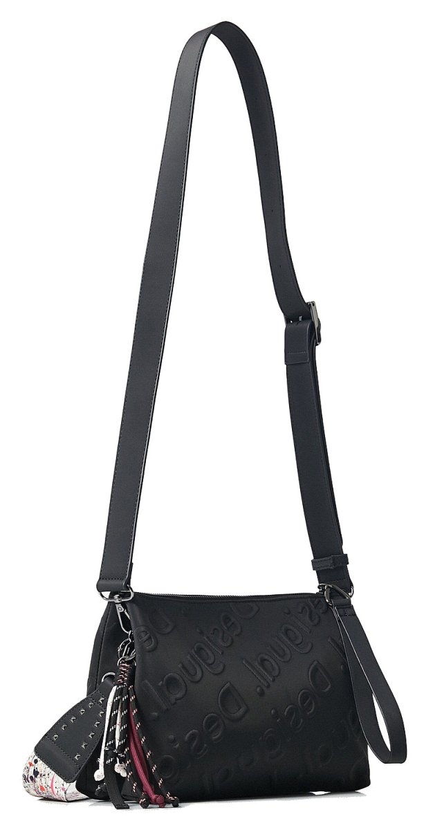 DESIGUAL – Bolso Bandolera Desigual Galia Dortmund Negro Pequeño 21WAXP87 - Imagen 5