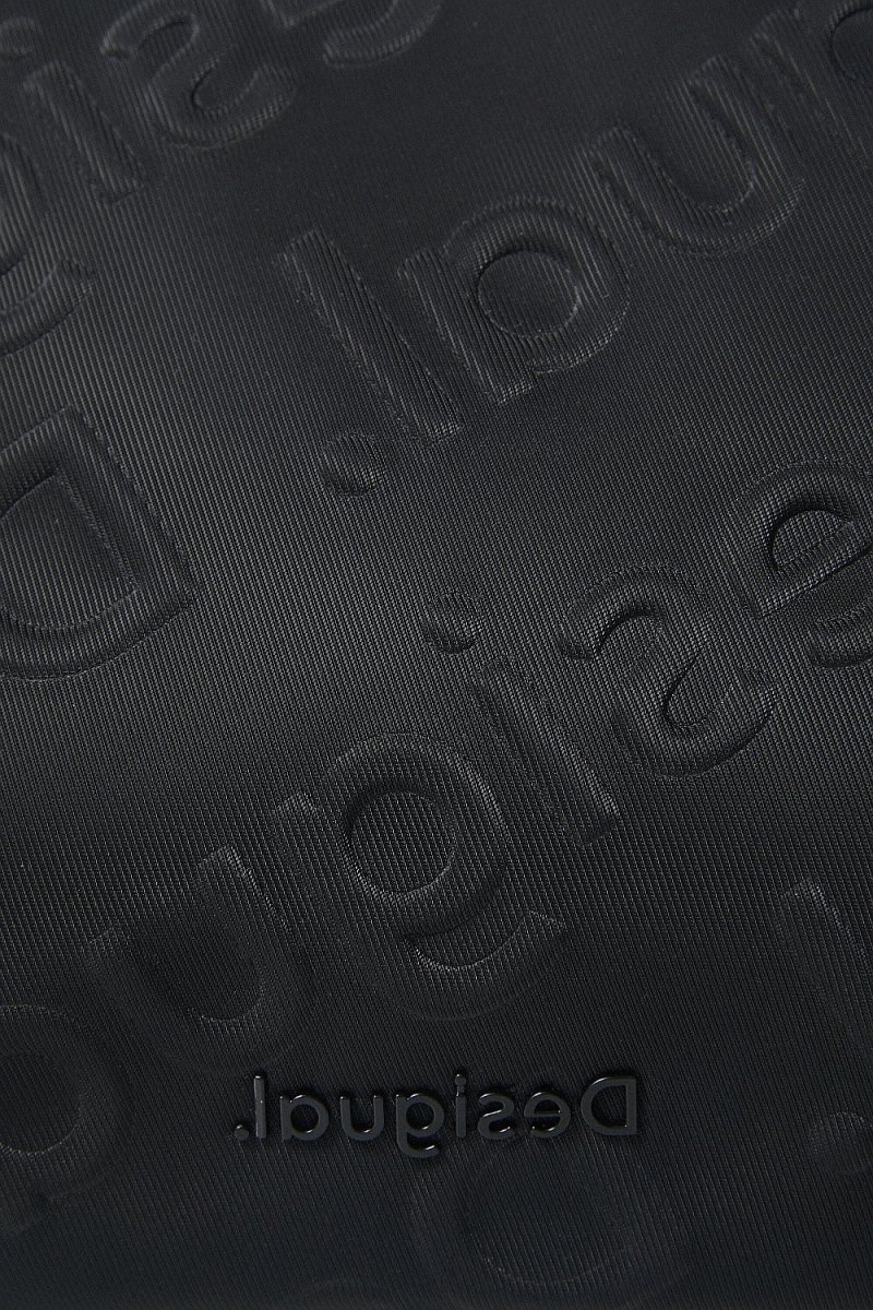 DESIGUAL – Bolso Bandolera Desigual Galia Dortmund Negro Pequeño 21WAXP87 - Imagen 7