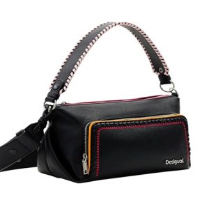 DESIGUAL – Bolso Desigual Negro Mujer Bandolera Elegante Prime Urus Maxi 24SAXP74