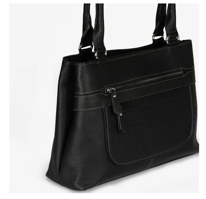 Bolso de hombro Matties Bags clásico color negro - Imagen 4