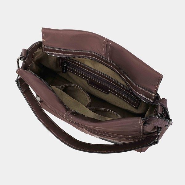 Bolso de hombro BINNARI Alina color marrón - Imagen 4