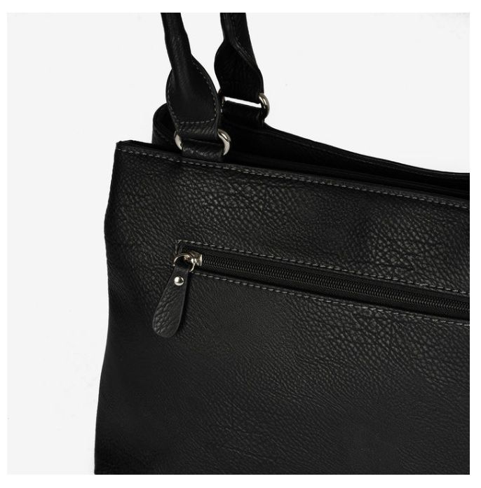 Bolso de hombro Matties Bags clásico color negro - Imagen 3