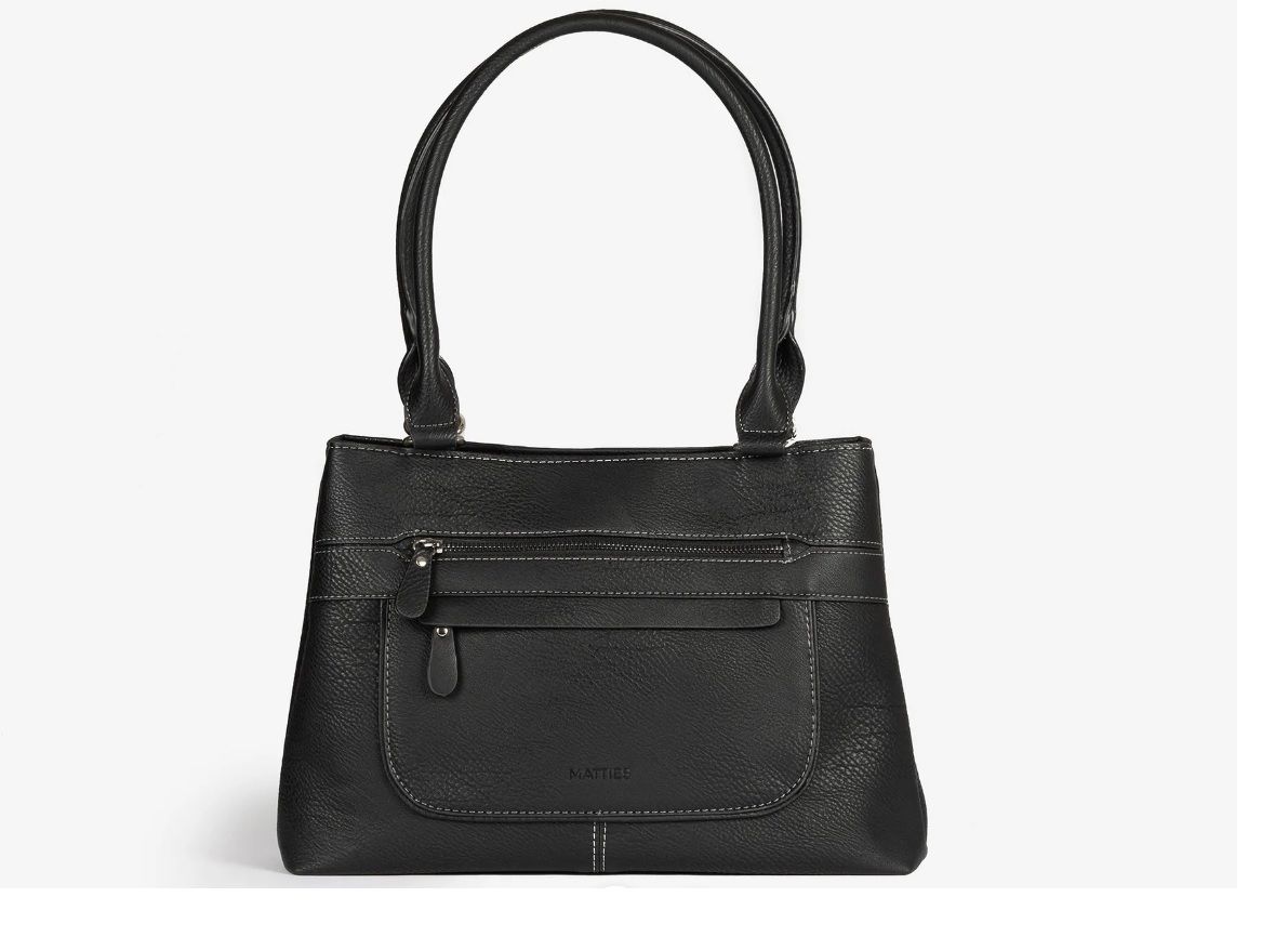 Bolso de hombro Matties Bags clásico color negro - Imagen 2