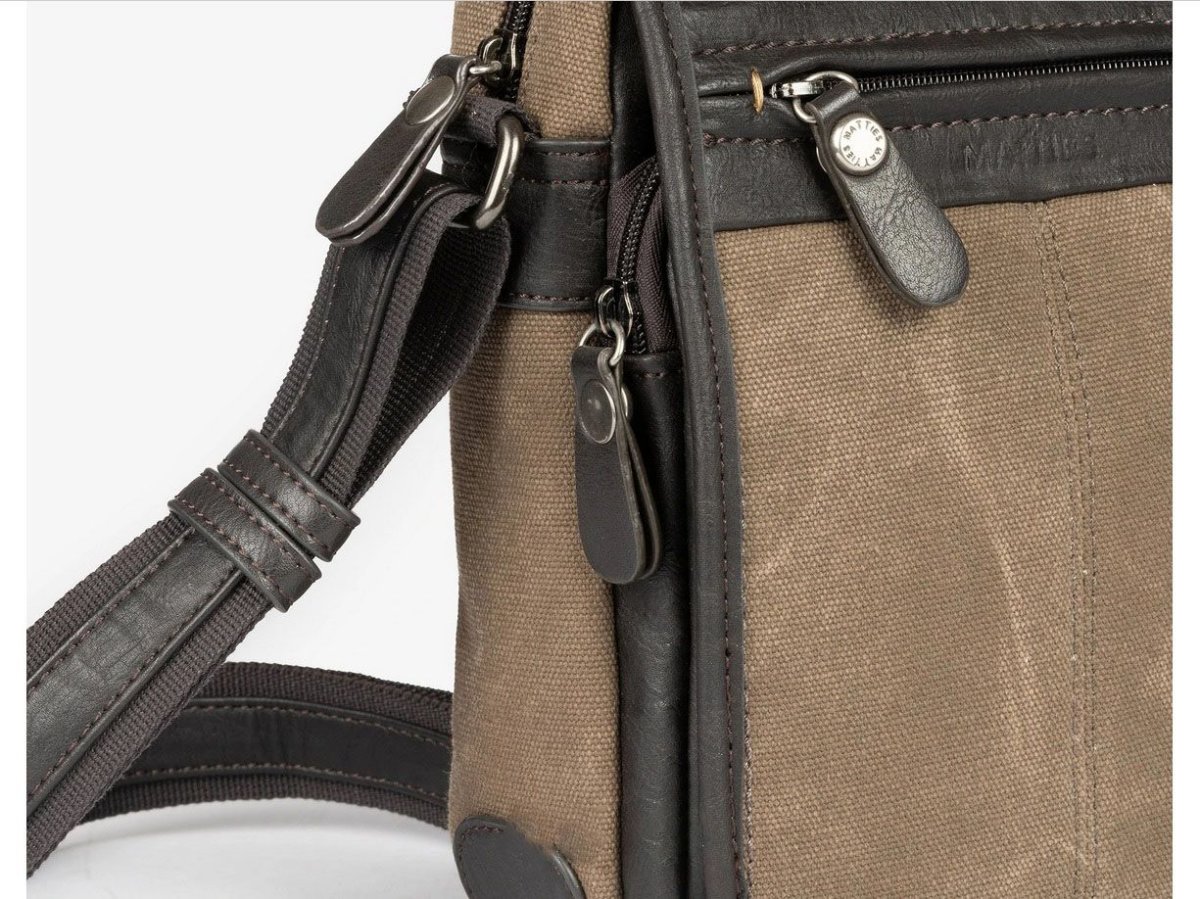 Bolso bandolera hombre Matties Bags Adventure con solapa - Imagen 4