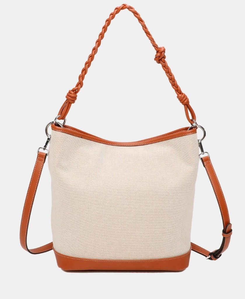 Bolso doble posición Binnari modelo Esla color cuero - Imagen 3