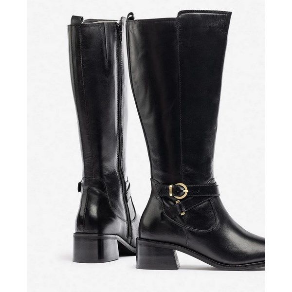 Botas de tacón en piel YOKONO LOP-406 negro - Imagen 3