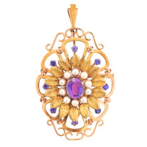 Colgante-broche Art Noveau finales S.XIX