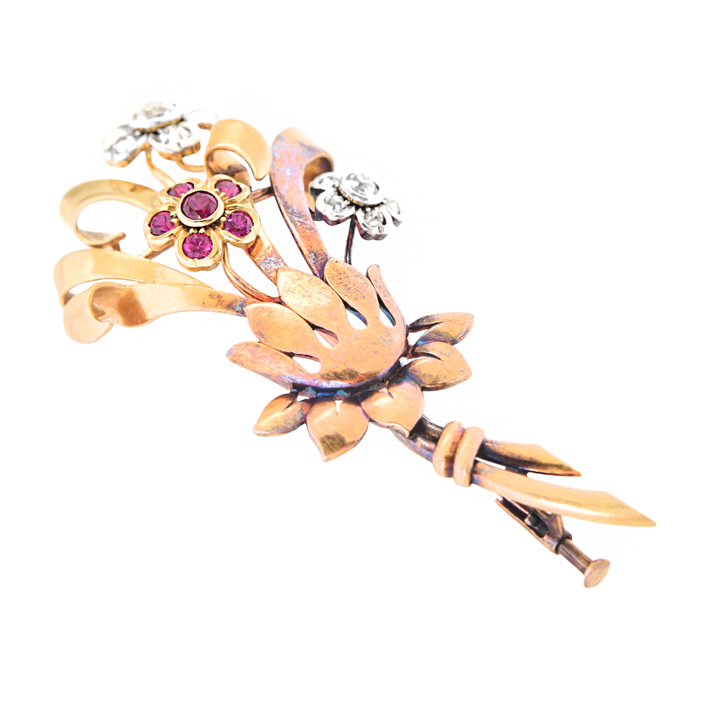 Alfiler de solapa floral Art Noveau - Imagen 3
