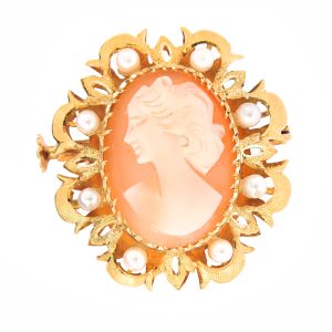Broche camafeo victoriano