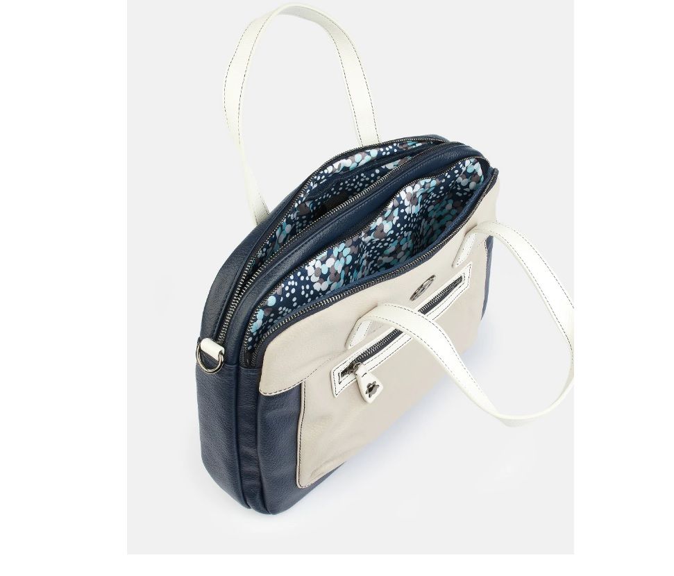 Cartera portadocumentos mujer CAMINATTA serie Mali azul marino - Imagen 4