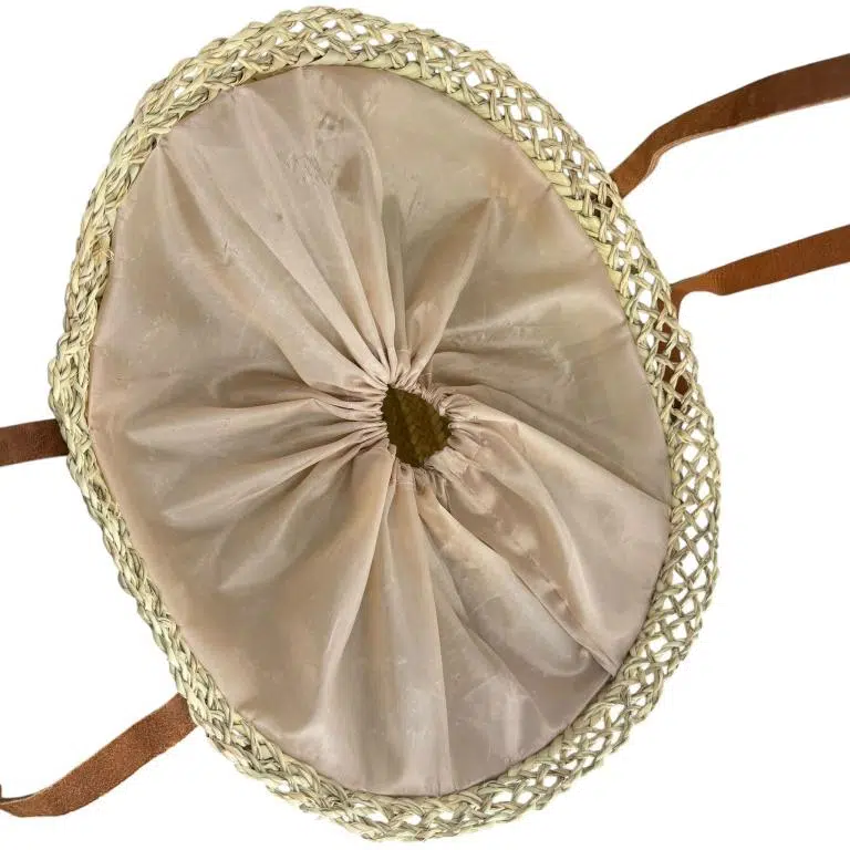 Cesta Capazo Grande de Mujer en Rafia Artesanal con 2 Asas Largas y Diseño Original - Imagen 7