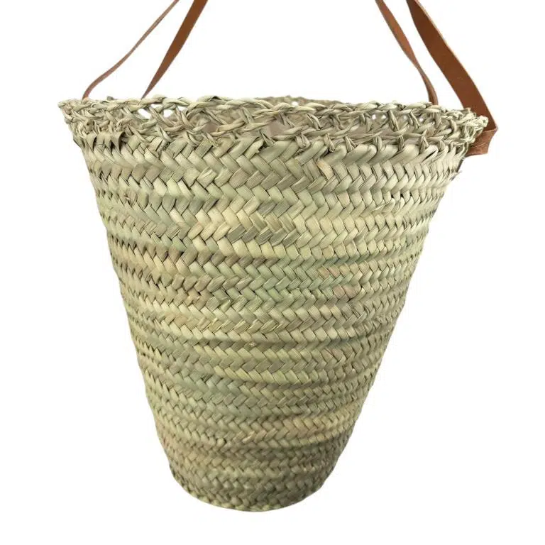 Cesta Capazo Grande de Mujer en Rafia Artesanal con 2 Asas Largas y Diseño Original - Imagen 4