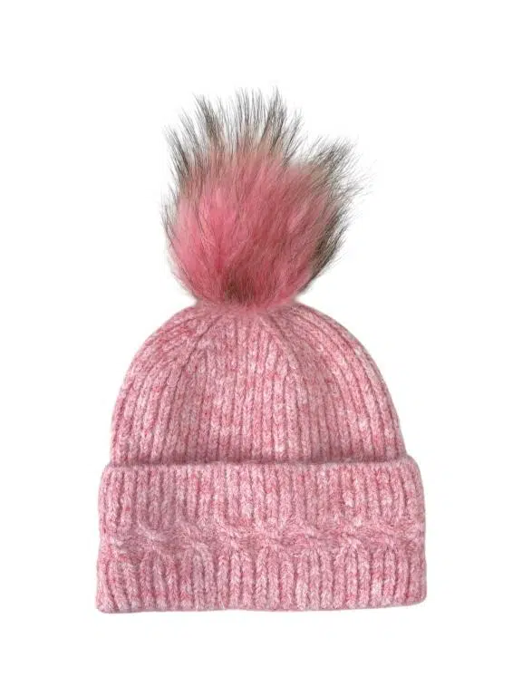Gorro de Lana, Cashmere y Pelo Natural con Gran Calidad para Mujer - Imagen 9