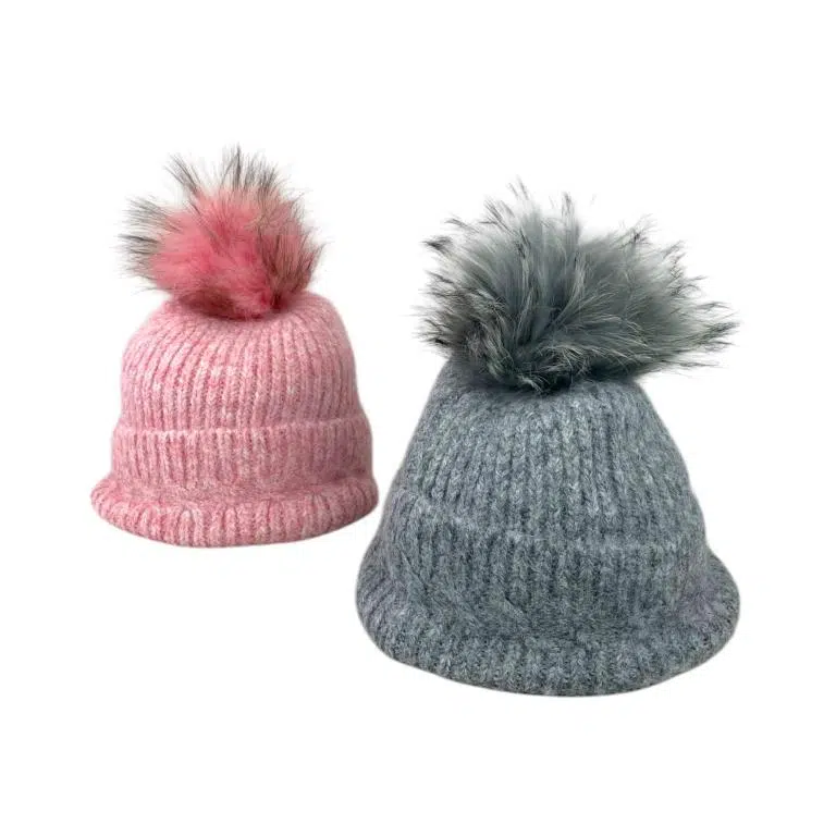 Gorro de Lana, Cashmere y Pelo Natural con Gran Calidad para Mujer - Imagen 5