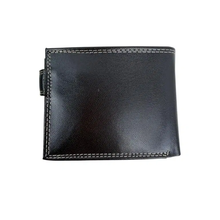 Cartera de Hombre en Piel de Cabra con Gran Calidad, Rejilla y Solapa Interna - Imagen 4