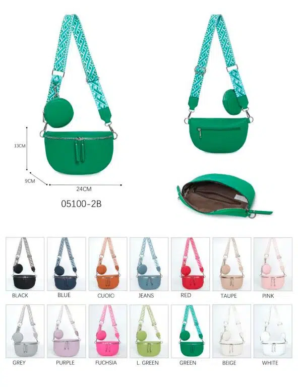 Riñonera Sintética de Mujer con Bolsillo Trasero y Cremallera + Monedero Extra Circular - Imagen 3