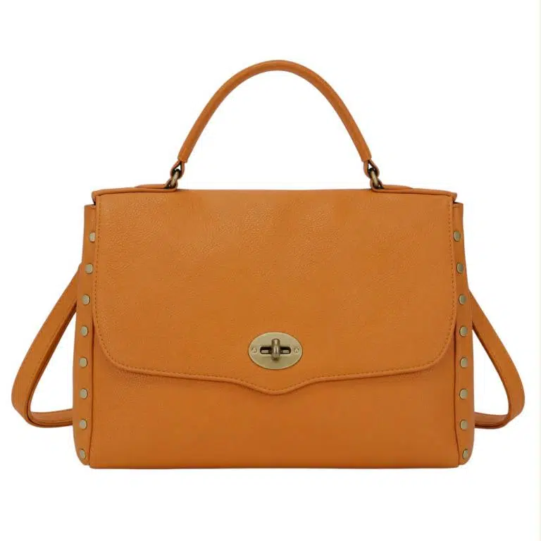 Bolso Maletín Sintético de Mujer con Tachuelas, Solapa de Giro y Gran Capacidad - Imagen 2