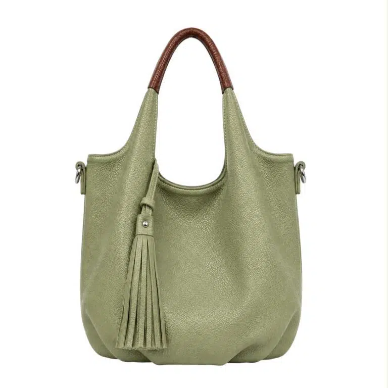 Bolso de Hombro Sintético de Mujer con Asas de Colores y Frontal Decorativo y Bolsito Bandolera - Imagen 9