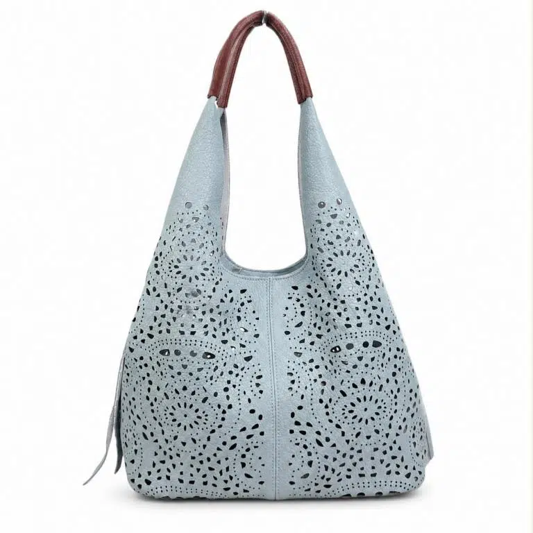 Bolso Sintético con Agujeros y Cremalleras Laterales + Bolsito Bandolera para Mujer - Imagen 5