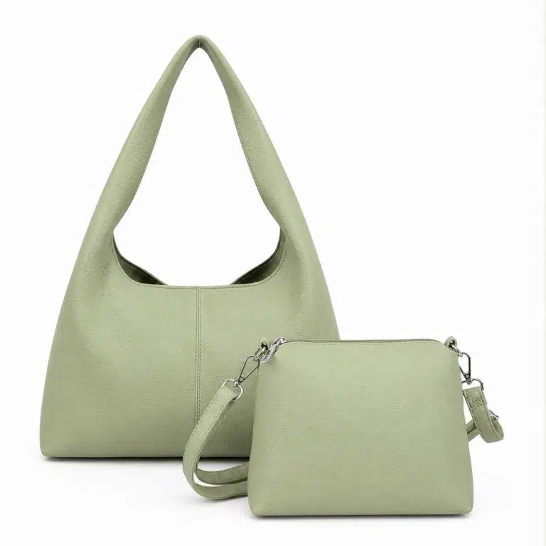 Set de Bolso de Hombro Sintético Casual para Mujer con Neceser a Juego - Imagen 4
