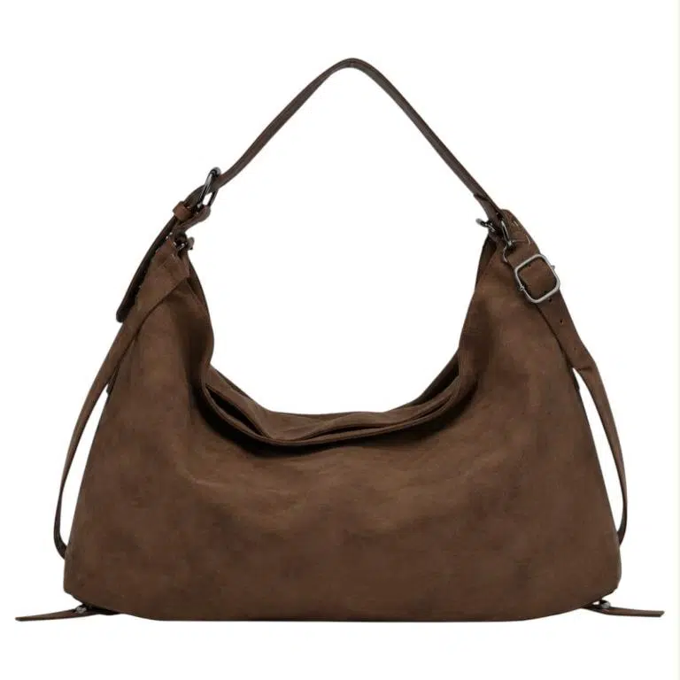 Bolso de Hombro Sintético muy Amplio con Lazos Decorativos Inferiores para Mujer - Imagen 7