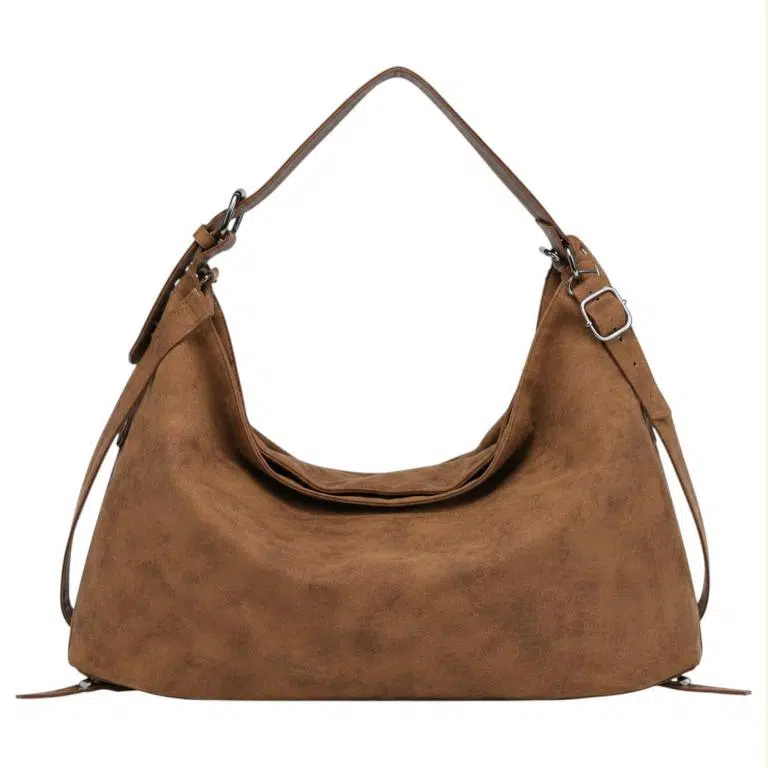 Bolso de Hombro Sintético muy Amplio con Lazos Decorativos Inferiores para Mujer - Imagen 4