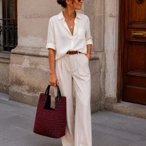 Bolso de Mujer Premium en Nylon Acolchado con Trenzado Artesanal y Neceser Extra