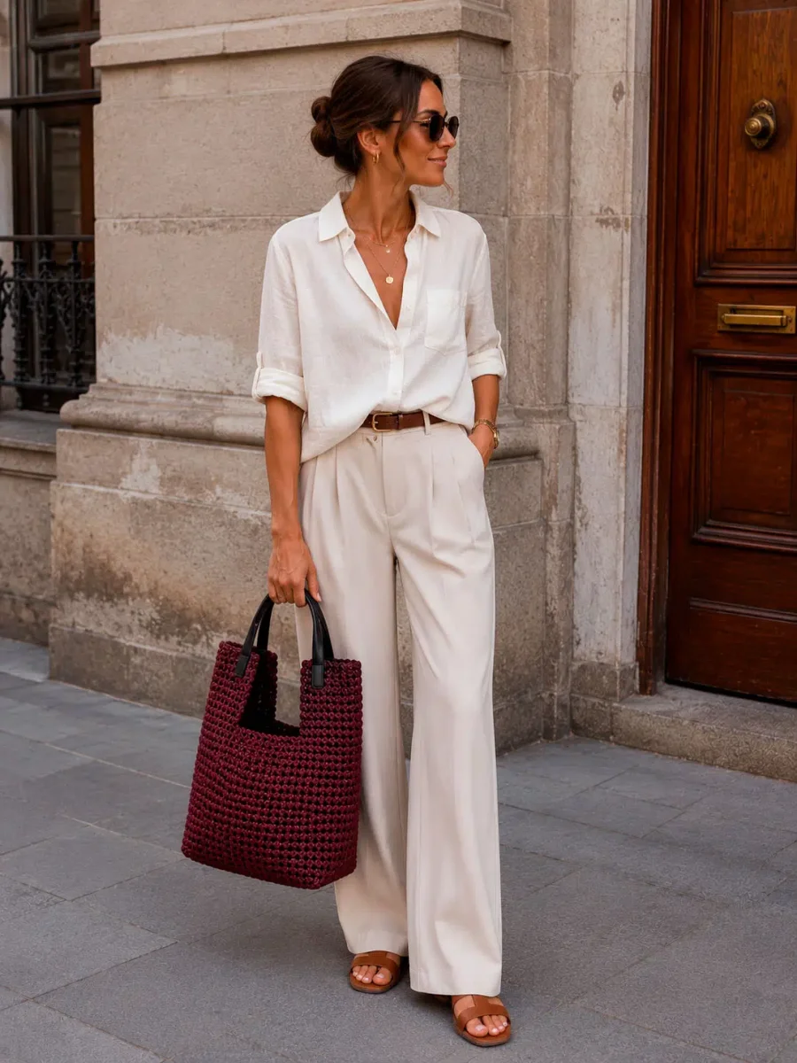 Bolso de Mujer Premium en Nylon Acolchado con Trenzado Artesanal y Neceser Extra