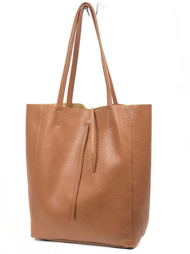 Bolso Universitario tipo Shopper de Piel con Gran Capacidad y 2 Asas Largas Mujer - Imagen 5