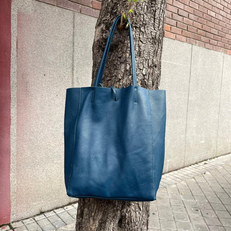 Bolso Universitario tipo Shopper de Piel con Gran Capacidad y 2 Asas Largas Mujer - Imagen 4