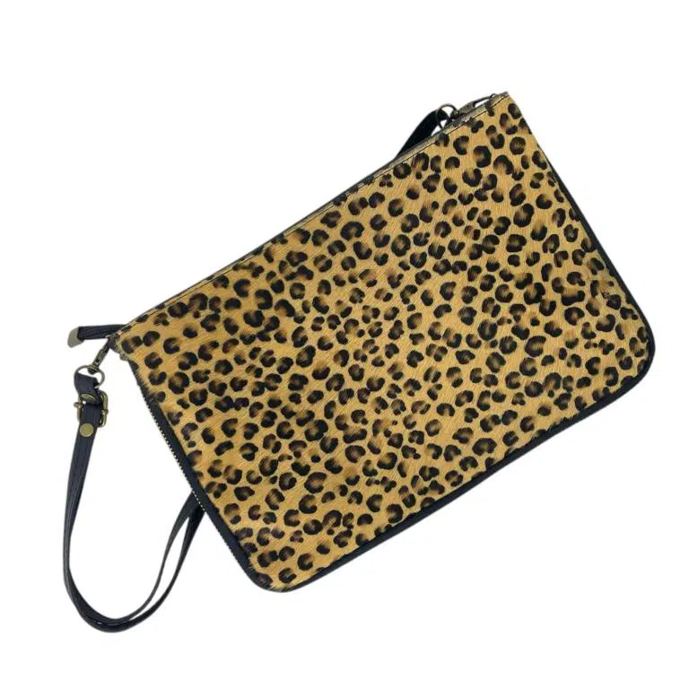 Práctico Bolso Bandolera Artesanal de Piel Italiana y Pelito Mujer - Imagen 9