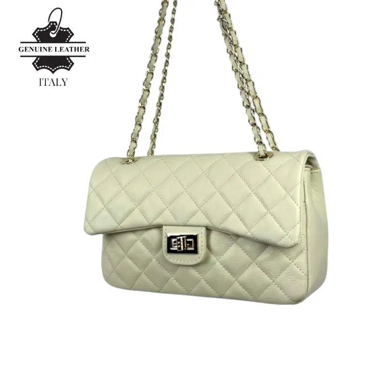 Bolso acolchado grande de piel auténtico con solapa para Mujer - Imagen 3