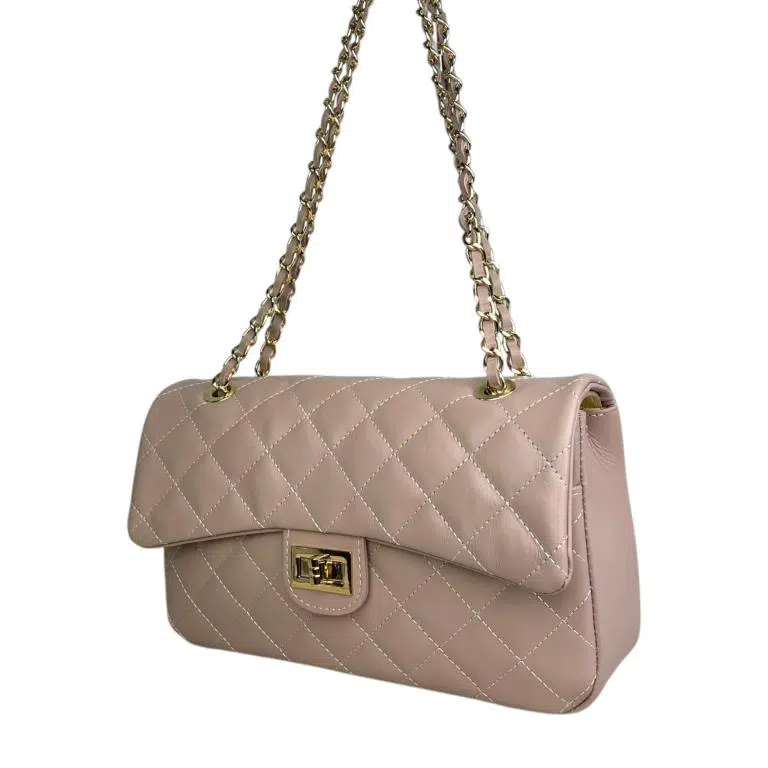 Bolso acolchado grande de piel auténtico con solapa para Mujer - Imagen 8