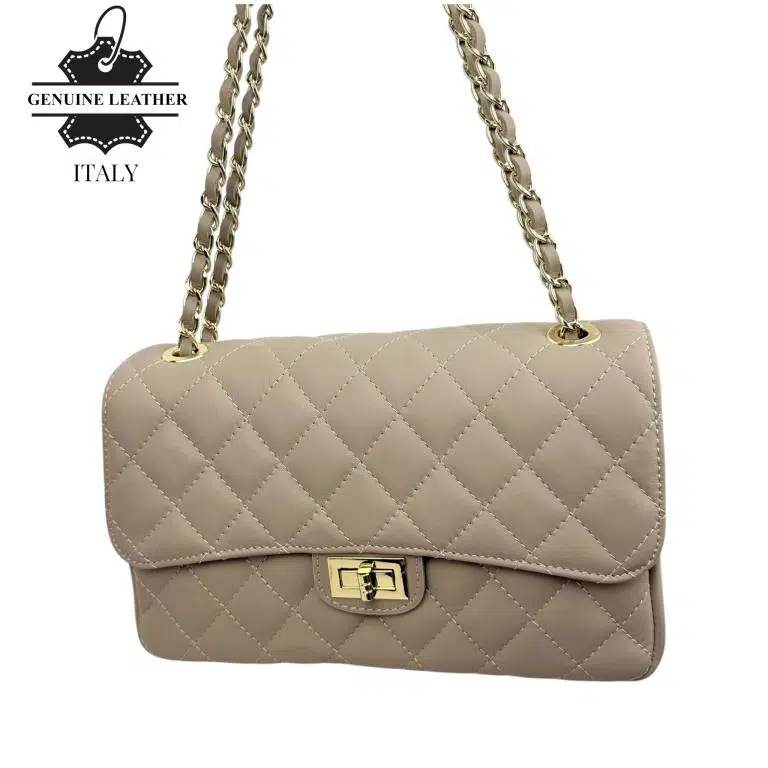 Bolso acolchado grande de piel auténtico con solapa para Mujer - Imagen 6