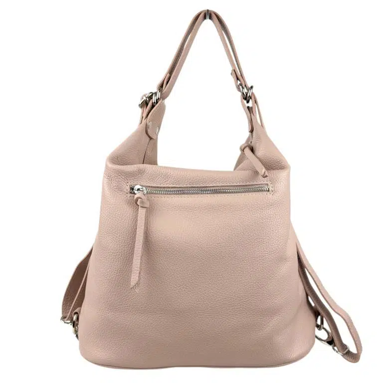Amplio Bolso-Mochila de Piel para Mujer con Bolsillo Frontal y Trasero - Imagen 3