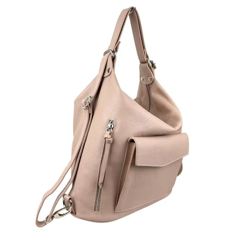 Amplio Bolso-Mochila de Piel para Mujer con Bolsillo Frontal y Trasero - Imagen 4