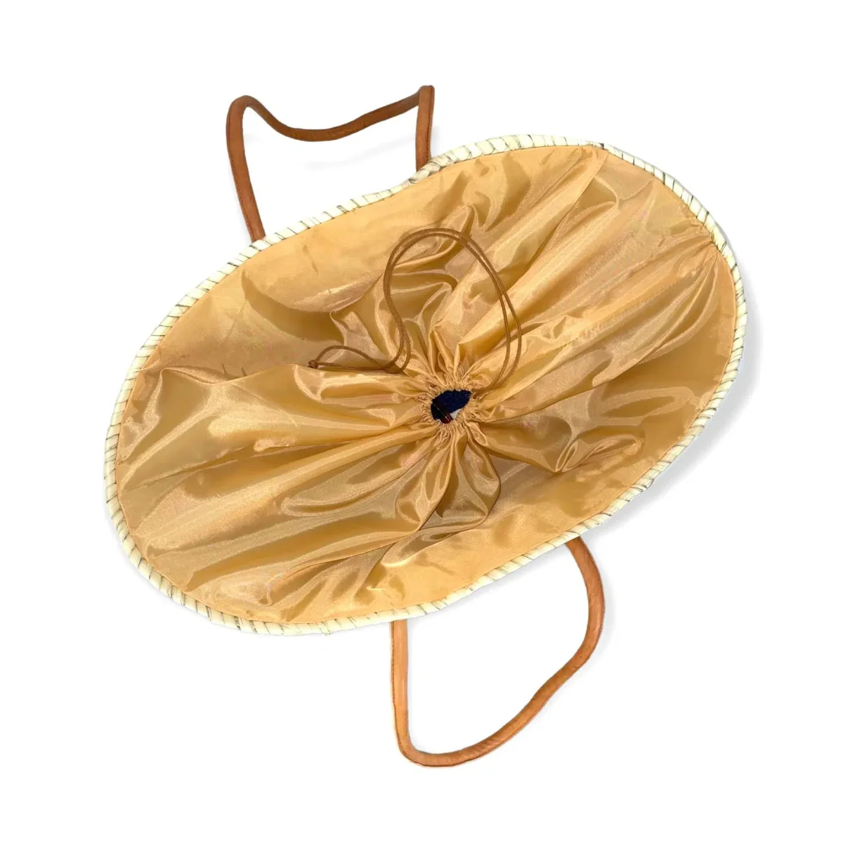 Amplia Cesta de Paja Artesanal con Asas de Piel para Mujer - Imagen 5