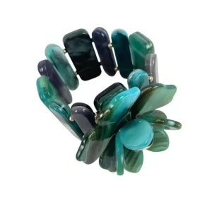 Pulsera de Nácar Ajustable y Cómoda con Diseño de Flor para Mujer