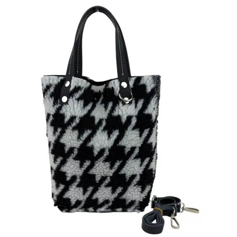 Bolso Ante & Terciopelo reversible con asas de mano y tira bandolera - Imagen 3