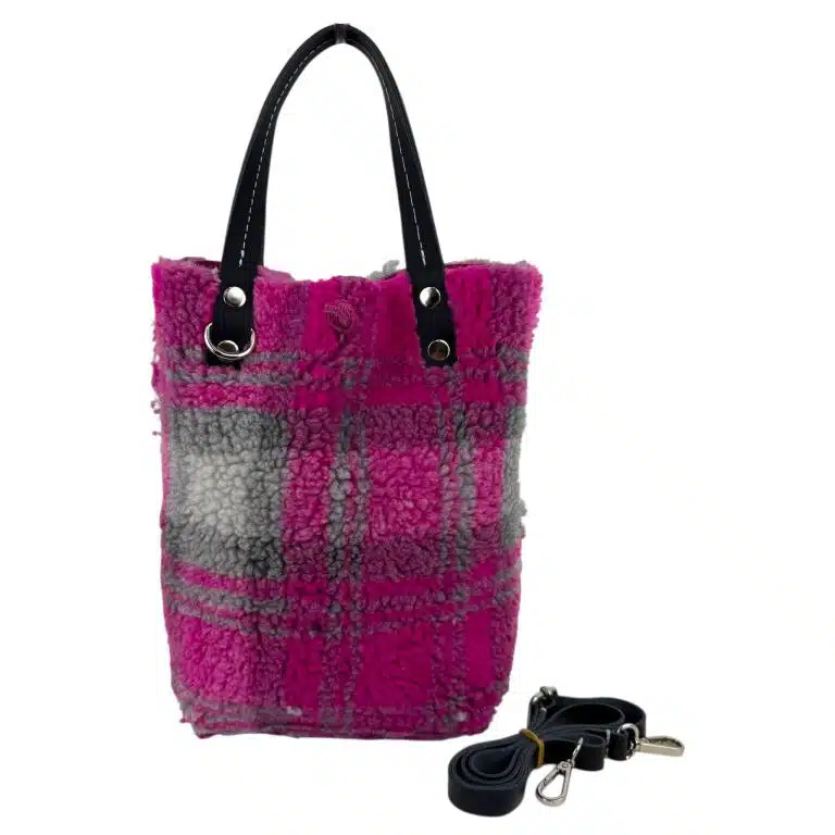 Bolso Ante & Terciopelo reversible con asas de mano y tira bandolera - Imagen 5