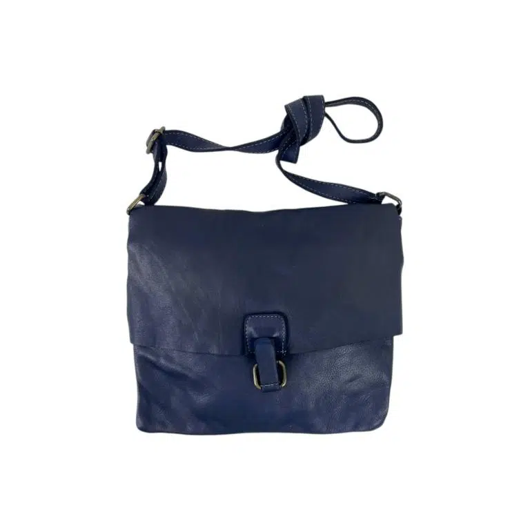 Bolso Bandolera de Piel Lavado, Estilo Vintage y Solapa para Mujer - Imagen 7