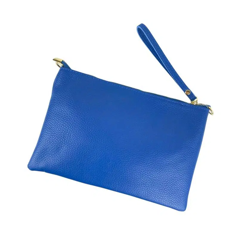 Bolso de Mano Piel Italiana con Enganche Dorado y Cierre de Cremallera para Mujer - Imagen 4