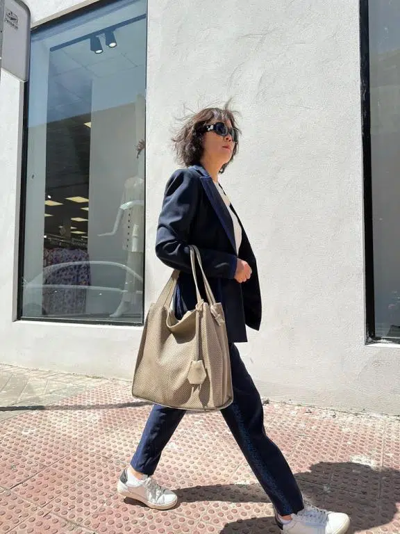 Bolso Shopper de Piel con Gran Capacidad y Cremallera para Mujer - Imagen 3