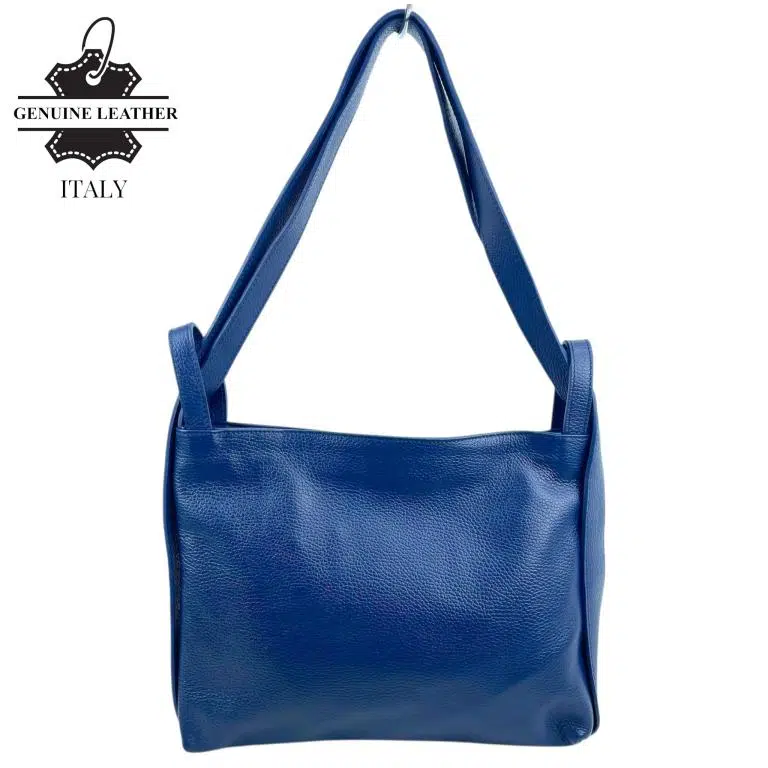 Bolso-Mochila Pequeño en Piel Italiana con Bolsillo Interno y Cierre de Cremallera para Mujer - Imagen 8