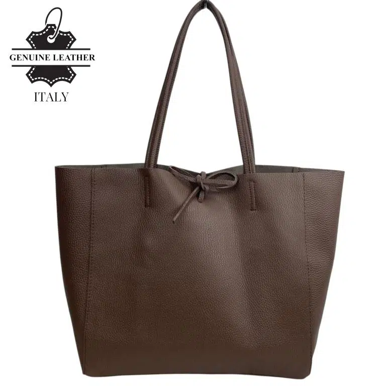 Amplio Bolso Shopper Universitario en Piel para Mujer con 2 Asas Largas - Imagen 4
