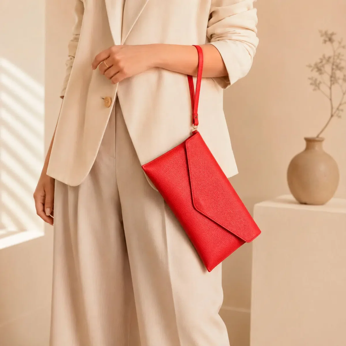 Bolso Bandolera de Piel Italiana para Mujer con Asa de Mano y Solapa Magnética - Imagen 3