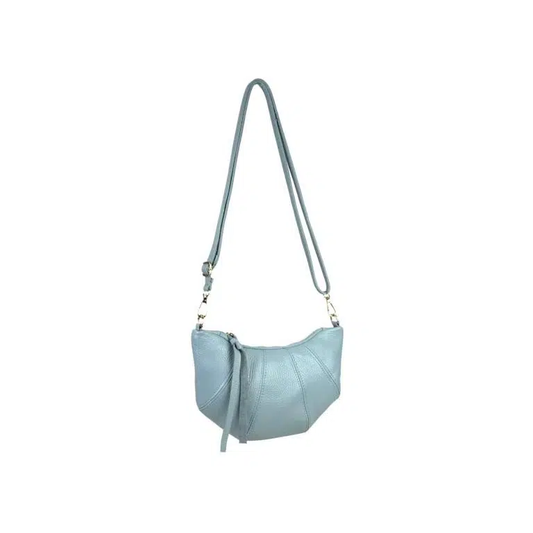 Bolso Bandolera de Mujer en Piel Italiana con Diseño Medialuna y Tira Bandolera - Imagen 8