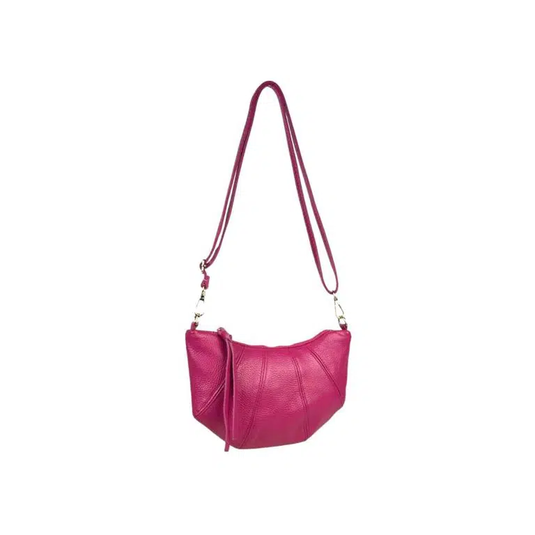 Bolso Bandolera de Mujer en Piel Italiana con Diseño Medialuna y Tira Bandolera - Imagen 6