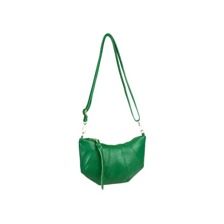 Bolso Bandolera de Mujer en Piel Italiana con Diseño Medialuna y Tira Bandolera - Imagen 4