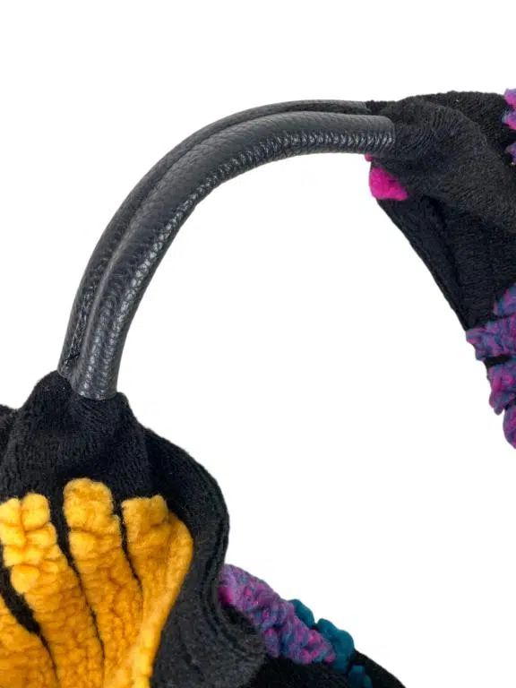 Bolso de Hombro en Lana y Viscosa para Mujer - Imagen 8